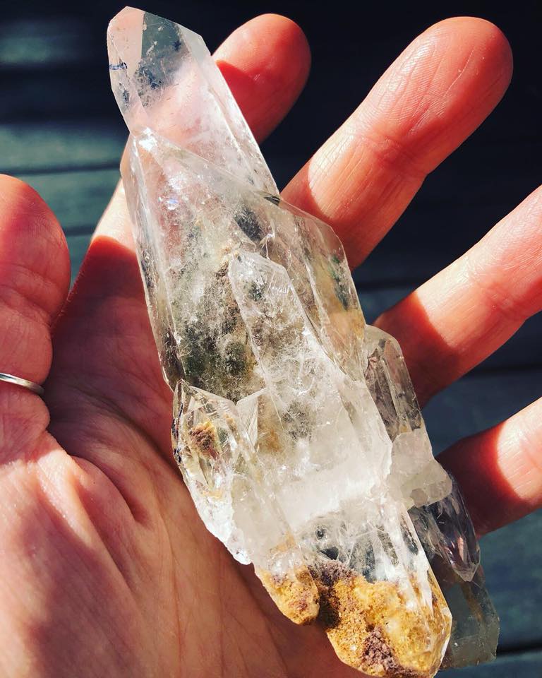 How to charge a crystal with an intention