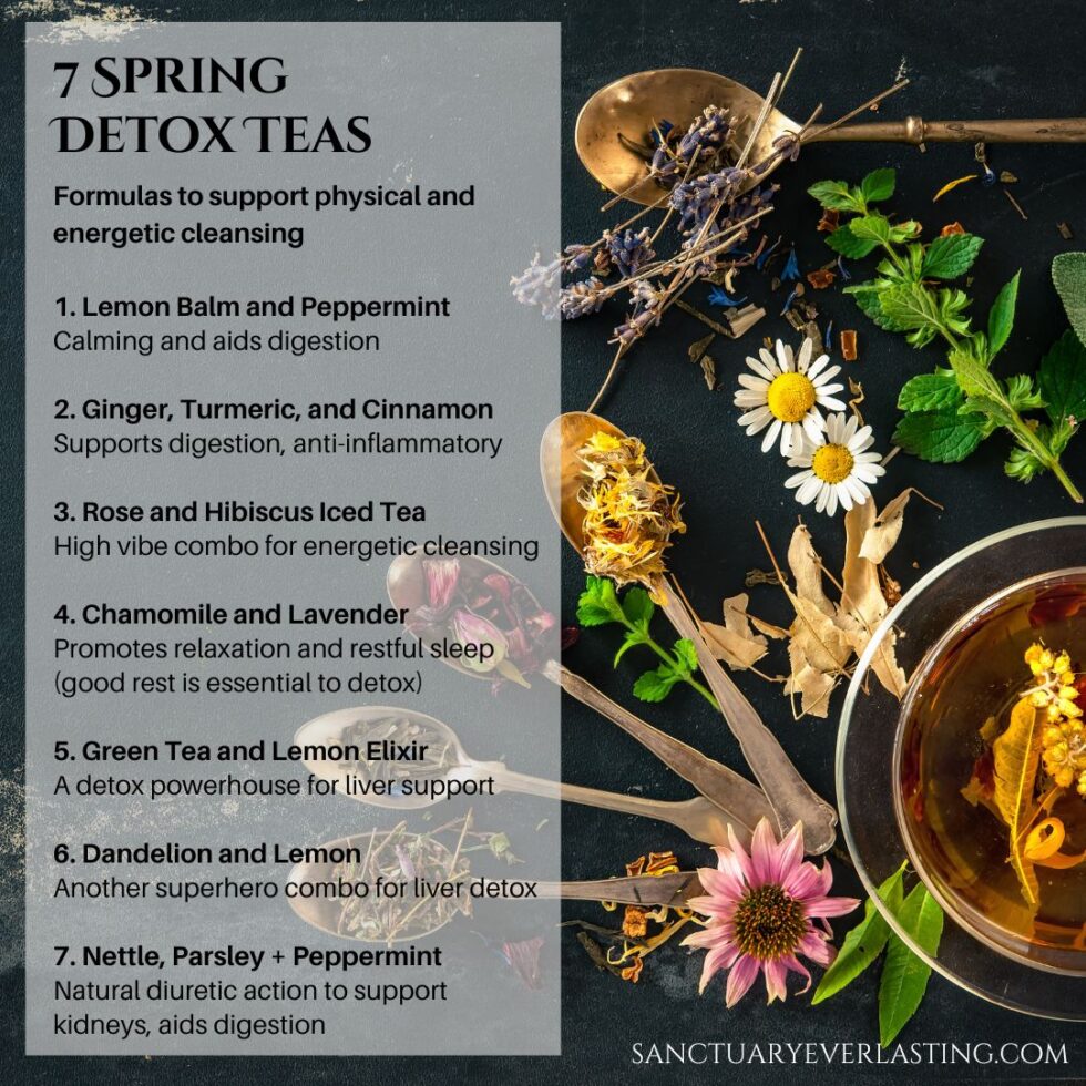 7 Springtime Detox Tea Recipes - Sanctuary Everlasting