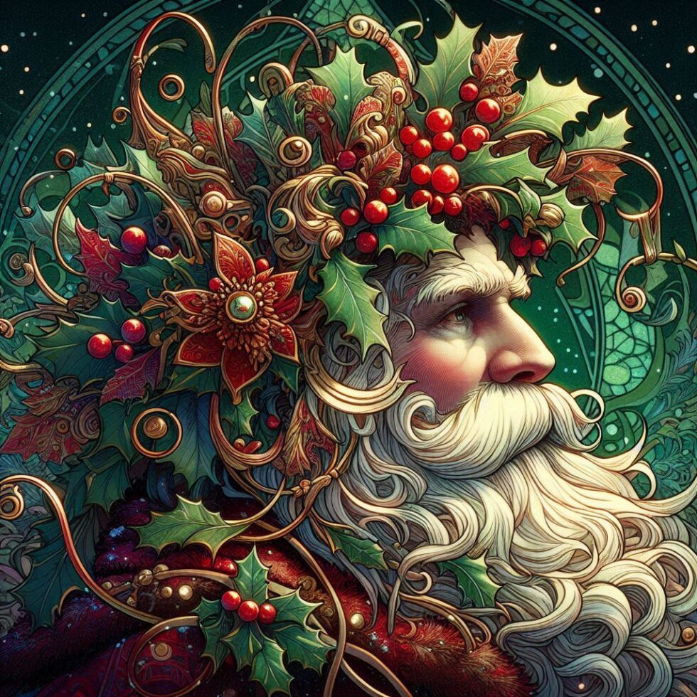 Old Father Christmas: The Green-Robed Winter Spirit Who Existed Before ...