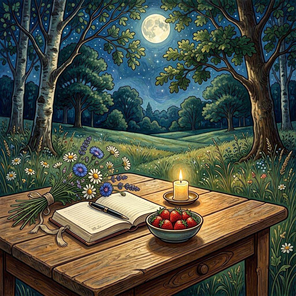 Straberry Ritual The Spiritual Meaning of the Strawberry Moon: June's Full Moon of ...
